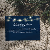 ブルーエレガントミニマルな赤ちゃんシャワー表示シャワー エンクロージャーカード