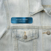 ブルーエレガントメタルプロフェッショナル事業 名札 (インサイチュ)