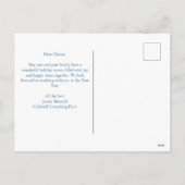 ブルーエレガントメリークリスマスオーナメント事業 シーズンポストカード (裏面)