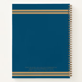 ブルーエレガントライトブラウンシック実在エステートエージェント ノートブック (裏面)