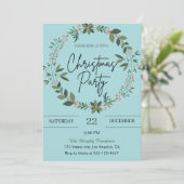 ブルーエレガントリースクリスマスパーティー 招待状 (スタンド正面)