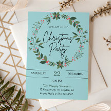 ブルーエレガントリースクリスマスパーティー