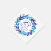 ブルーエレガントリース25周年記念パーティーナプキンス スタンダードカクテルナプキン (角)