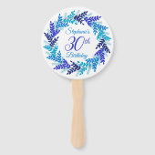 ブルーエレガントリース30歳の誕生日 ハンドファン (正面)