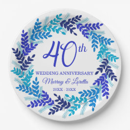 ブルーエレガントリース40周年記念パーティー ペーパープレート
