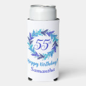 ブルーエレガントリース55誕生日 スリム缶クーラー (Seltzer正面)