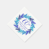 ブルーエレガントリース60周年記念パーティーナプキンス スタンダードカクテルナプキン (角)