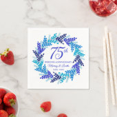 ブルーエレガントリース75周年記念パーティーナプキンス スタンダードカクテルナプキン (インサイチュ)