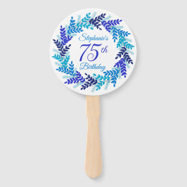 ブルーエレガントリース75誕生日 ハンドファン