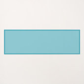 ブルーエレガントロータスフラワーゼンヨガナマステ ヨガマット (裏面(横))