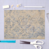 ブルーエレガント動揺してダマスク 薄葉紙 (クラフト)