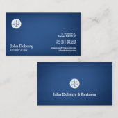 ブルーエレガント弁護士 名刺 (正面/裏面)