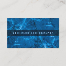 ブルーエレガント抽象芸術大理石デザイン名刺 名刺