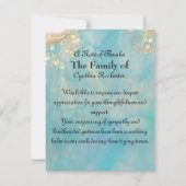 ブルーエレガント抽象芸術海大理石記念館 サンキューカード (正面)