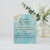 ブルーエレガント抽象芸術海大理石記念館 サンキューカード (スタンド正面)