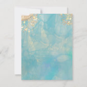 ブルーエレガント抽象芸術海大理石記念館 サンキューカード (裏面)