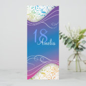 ブルーエレガント招待状 招待状 (スタンド正面)