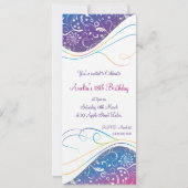 ブルーエレガント招待状 招待状 (裏面)