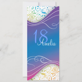 ブルーエレガント招待状 招待状