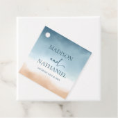 ブルーエレガント海ビーチショアサンド結婚ズ フェイバータグ (インサイチュ)