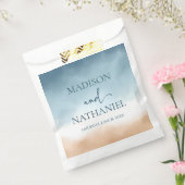 ブルーエレガント海ビーチショアサンド結婚ズ フェイバーバッグ (封をした状態)