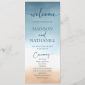 ブルーエレガント海ビーチショアサンド結婚ズ プログラム (正面)