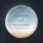 ブルーエレガント海ビーチショアサンド結婚ズ ペーパーボウル<br><div class="desc">ブルーエレガント海ビーチショアサンドの結婚紙ボウル！</div>