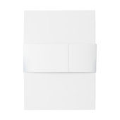 ブルーエレガント淡い色のバラシンプルグラム結婚ズ 招待状ベリーバンド (裏面例)