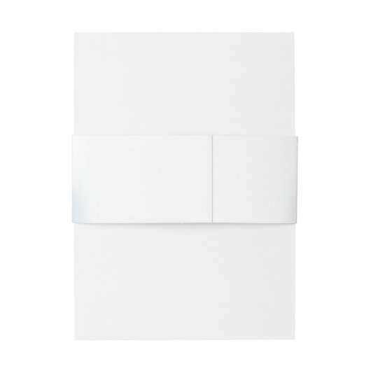 ブルーエレガント淡い色のバラシンプルグラム結婚ズ 招待状ベリーバンド (裏面例)