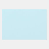 ブルーエレガント淡い色のミニマルでシック ラッピングペーパーシート (正面3)