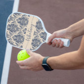 ブルーエレガント王室のダマスクフローラ ピックルボールラケット