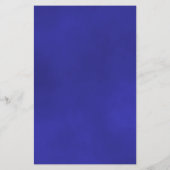 ブルーエレガント王室のバラ予算結婚式招待状 (裏面)