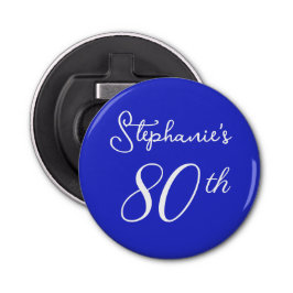 ブルーエレガント王室のモノグラム80th誕生日パーティー 栓抜き