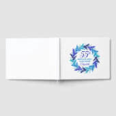 ブルーエレガント王室のリース55th誕生日パーティー ゲストブック (全面)