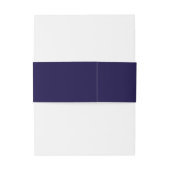 ブルーエレガント金ゴールドクラウン 招待状ベリーバンド (裏面例)