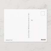 ブルーエレガント金ゴールドクロスバプテスマ写真ありがとう ポストカード (裏面)