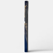 ブルーエレガント金ゴールドサンムーンマンダラ Case-Mate iPhoneケース (裏面 / 左)