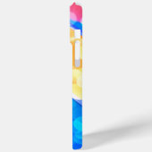 ブルーエレガント金ゴールドスパークル《写真》ぼけ味iPhoneケース Case-Mate iPhoneケース (裏面 / 左)