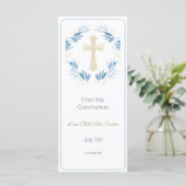 ブルーエレガント金ゴールドファースト聖餐式 メニュー (スタンド正面)