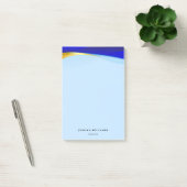 ブルーエレガント金ゴールド・ラグジュアリー・デザイナー・ロゴ・ビジネス ポストイット (オフィス)