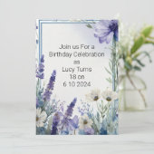 ブルーエレガント開花誕生日 セーブザデート (スタンド正面)