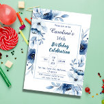 ブルーエレガント16th誕生日フローラシェード 招待状<br><div class="desc">ブルー祝フローラ16番誕生日招待状ですエレガント!繊細な水色の花が洗練された青の色合いを特徴とし、時代を超越しエレガント、特別な16歳の誕生日を祝うのに最適な外観を持つ。この招待状は、クラシックの名前、イベントの日付、時刻、場所などの詳細パーソナライズされたを含むフローラレイアウトを絶妙なレイアウトで囲んで示し縁どている。スクリプトとエレガントフォントの組み合わせモダンは、洗練のtouchを追加し、お祝いに理想的フォーマルである。16誕生祝いを忘れられない！お越しいただき誠にありがとうございます。カスタマイもしズplsのメッセージに疑問がある場合は、ここでメッセージを受け取るか、arteartz0588@gmail.comでメッセージを受け取る際に疑いを持つ場合は連絡、必ずメッセージを受け取る必要がある。</div>