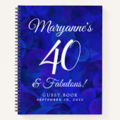 ブルーエレガント40王室のと素晴らしい誕生日パーティー ノートブック (正面)