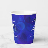 ブルーエレガント40王室のと素晴らしい誕生日パーティー 紙コップ (左)