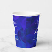 ブルーエレガント40王室のと素晴らしい誕生日パーティー 紙コップ (右)