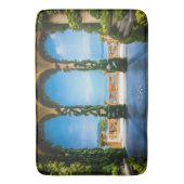 ブルーエレガント&グリーンイタリアンヴィラアーシュ バスマット (正面縦)