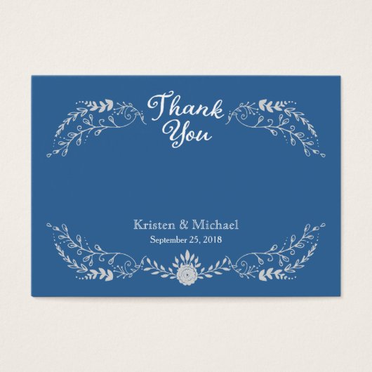 ブルーエレガント&シルバーリースモノマ結婚ー (正面)