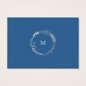 ブルーエレガント&シルバーリースモノマ結婚ー (裏面)