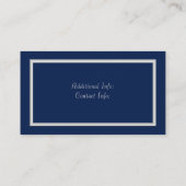 ブルーエレガント&シルバーロイヤリティカード2 ロイヤリティカード (裏面)