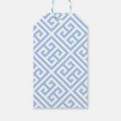 ブルーエレガント&ピンクパンプキンチノワセリーメッセージカード ギフトタグ (裏面)